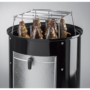 Угольный гриль - коптильня Weber Smokey Mountain Cooker, 47 см, черный для сада