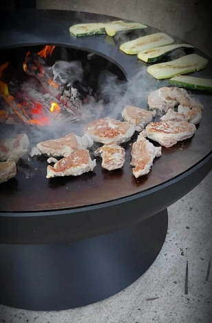 Гриль-очаг Elbrus Home Архыз Ø120 (Термостойкая эмаль) для сада