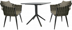 Кресло плетеное с подушками Tagliamento Verona Цвет: кофе, садовая мебель