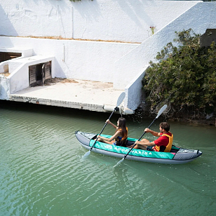 Каяк надувной двухместный с веслами Aqua Marina Laxo-320 10'6" S22 для серфинга Каяк надувной двухместный с веслами Aqua Marina Laxo-320 10'6" S22