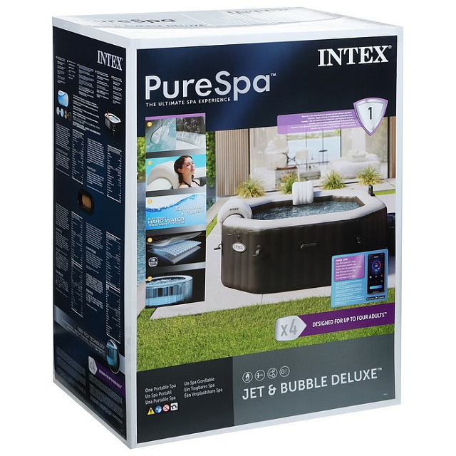 СПА бассейн Intex Jet and Bubble Deluxe Set Ø201 x 71 для серфинга