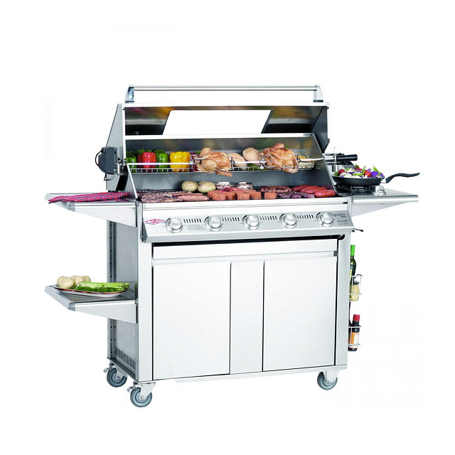 гриль газовый beefeater signature s3000s (нерж. сталь, 5 горелок)