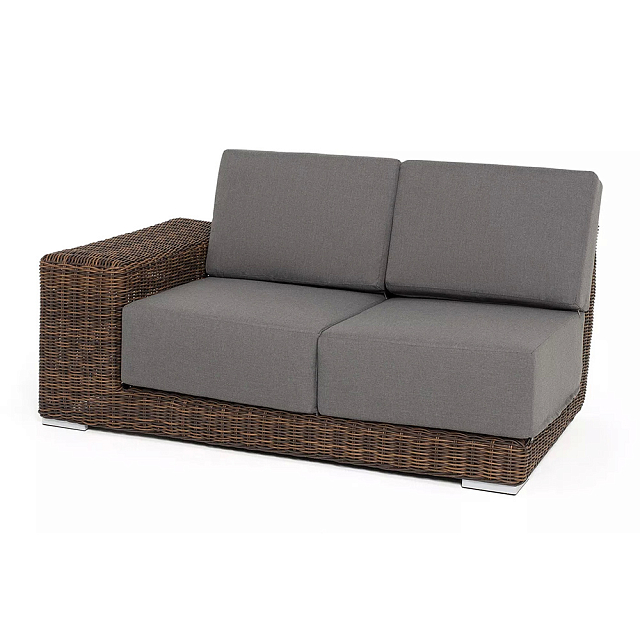 Модуль диванный правый 4SIS Капри, цвет коричневый 