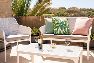 Диван Nardi Net Bench Цвет: белый, садовая мебель