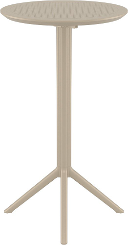 Стол барный Siesta Contract Sky Ø60 Цвет: бежевый, садовая мебель