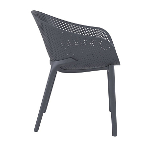 Кресло Siesta Contract Sky Цвет: темно-серый для дачи Кресло Siesta Contract Sky Цвет: темно-серый, садовая мебель