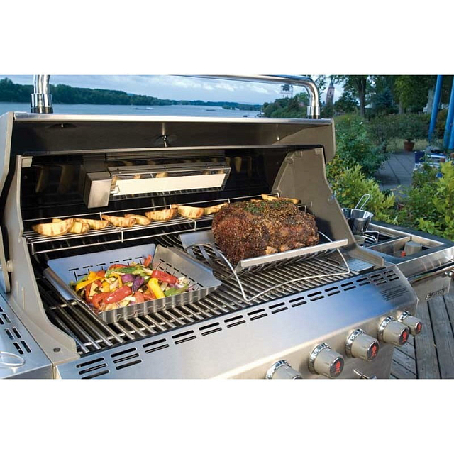 гриль газовый weber summit s-670 gbs, нерж.сталь