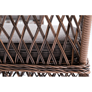 Лаунж-зона 4SIS Асти на 4 персоны, цвет коричневый, садовая мебель