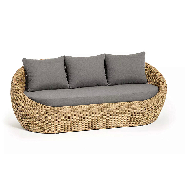 Диван трехместный 4SIS Барселона Цвет: соломенный 