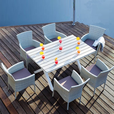 Обеденная группа Joygarden Aroma светло-серая 