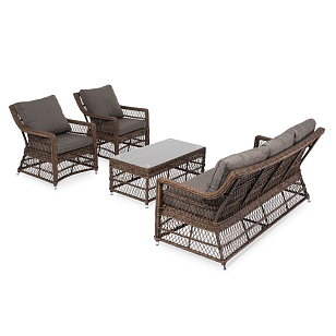 Лаунж зона 4SIS Гранд Латте, цвет коричневый для дачи Лаунж зона 4SIS Гранд Латте, цвет коричневый, садовая мебель