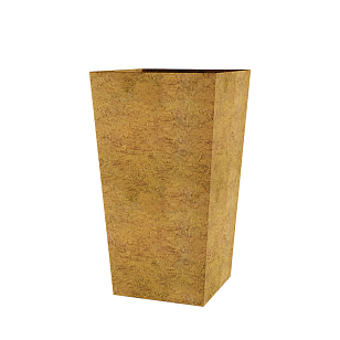 Кашпо Concretika Conic Gold Max, уличное оборудование