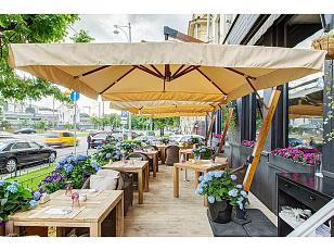 Зонт на деревянной опоре 4SIS Ливорно, садовая мебель