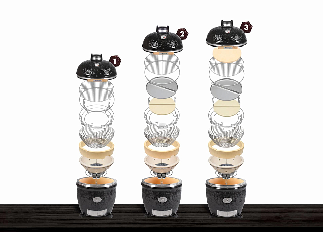 Керамический гриль Monolith Classic PRO 2.0 Red на ножках