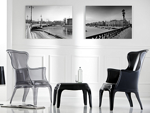 Стол-пуф Pedrali Pasha Цвет: черный для дачи Стол-пуф Pedrali Pasha Цвет: черный, садовая мебель