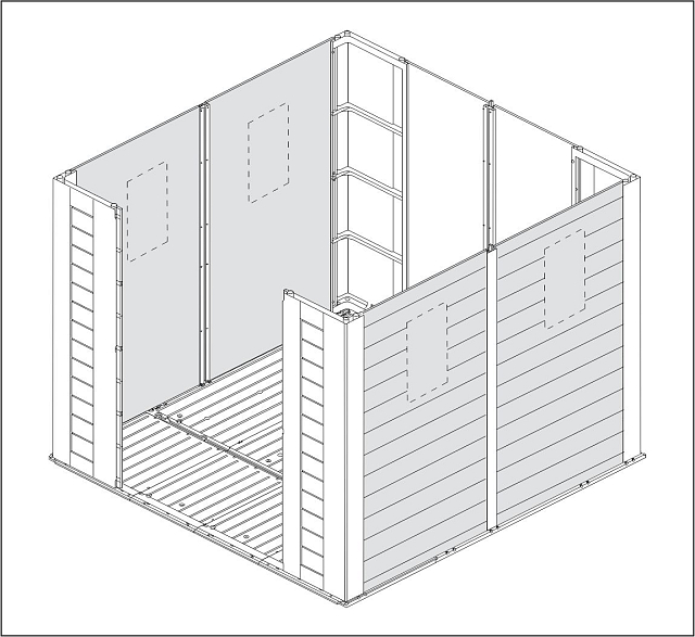 Пластиковый сарай Keter Factor 8x8 