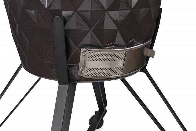 гриль керамический diamond egg xl цвет: серый