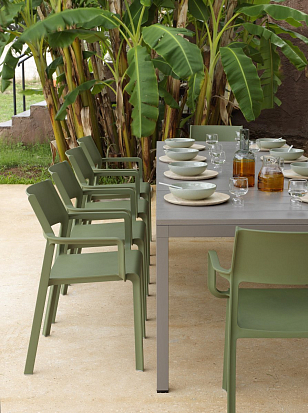 Стол раздвижной Nardi Rio 210 Цвет: тортора, садовая мебель