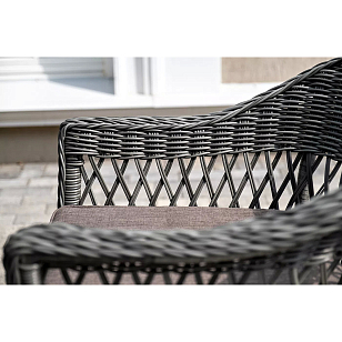 Обеденная группа 4SIS Сицилия, цвет графит, садовая мебель