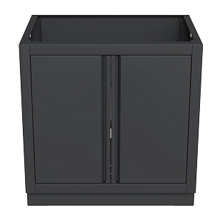 Тумба универсальная с полкой и 2-мя дверцами 870 Черная для приготовления пищи Тумба универсальная с полкой и 2-мя дверцами 870 Черная для сада