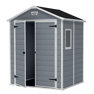 Пластиковый сарай Keter Manor 6x5 DD для сада и загородного дома Пластиковый сарай Keter Manor 6x5 DD, уличное оборудование