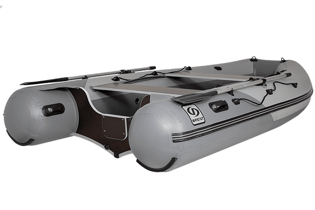 Лодка ПВХ Фрегат 430 С серая