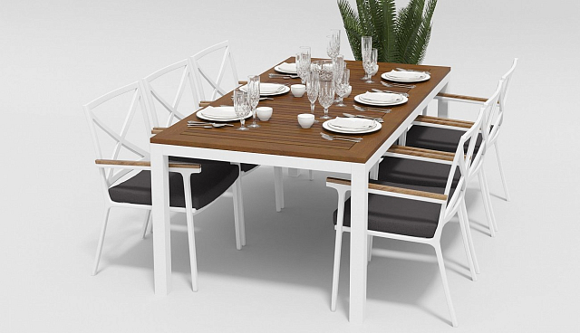 Стул Gardenini Calma White anthracite 