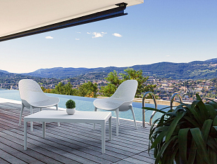 Кресло Siesta Contract Sky Lounge Цвет: белый для дачи Кресло Siesta Contract Sky Lounge Цвет: белый, садовая мебель