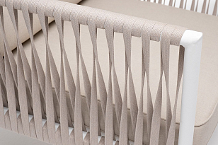 Кресло 4SIS Касабланка Цвет: белый муар, бежевый для дачи Кресло 4SIS Касабланка Цвет: белый муар, бежевый, садовая мебель