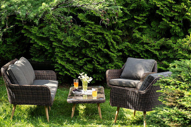 Лаунж-зона 4SIS Прованс, цвет коричневый 