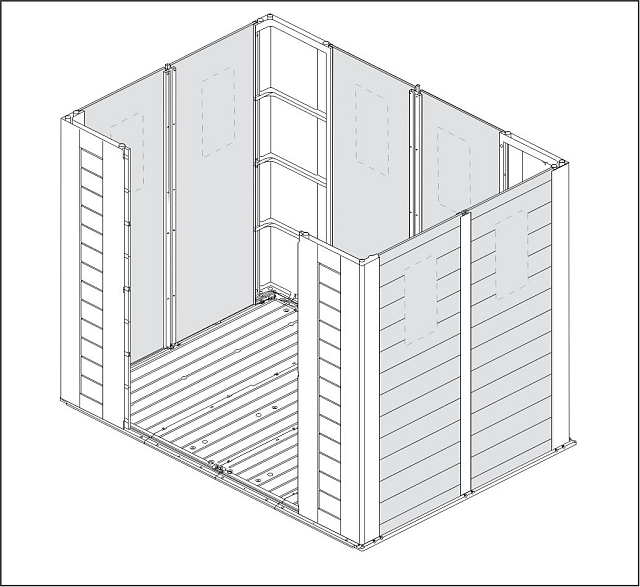 Пластиковый сарай Keter Factor 8x6 