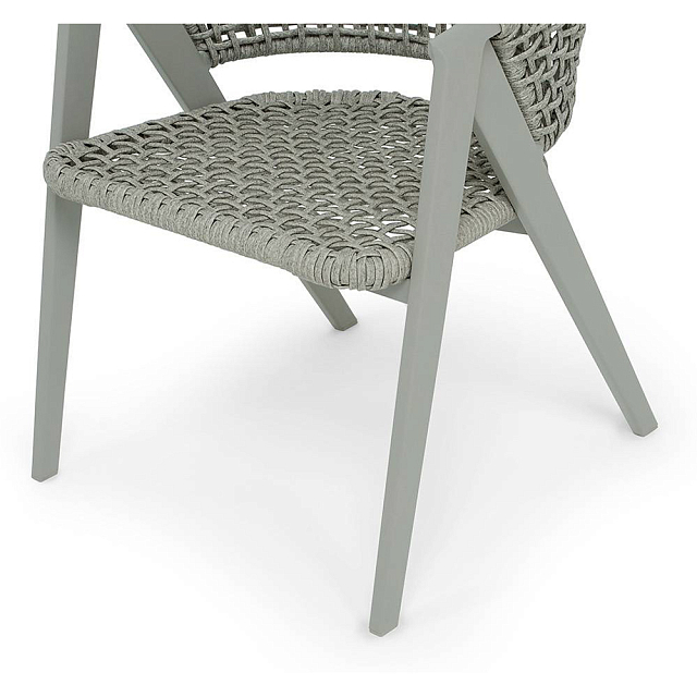 Стул 4SIS Амстердам, каркас под дерево, роуп серый, ткань серая 