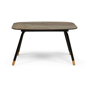 Журнальный стол 4SIS Верона 70 х 50, каркас черный муар, столешница винтаж для дачи Журнальный стол 4SIS Верона 70 х 50, каркас черный муар, столешница винтаж, садовая мебель