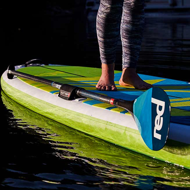 Весло SUP разборное RED PADDLE 2018 CARBON-CARBON (3 piece) LeverLock для серфинга