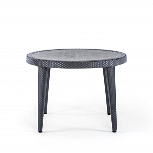 Стол Osaka с пластиковым верхом Ø110 Цвет Антрацит, садовая мебель