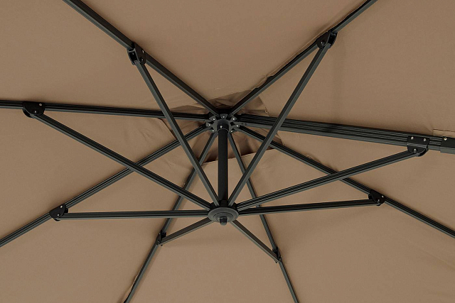Зонт 4SIS Фабриано 3 х 3 м, двухкупольный, тент бежевый 