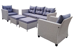 Лаунж-зона 4SIS Бостон, цвет серый, садовая мебель