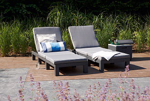 Шезлонг садовый Keter Daytona капучино для дачи Шезлонг садовый Keter Daytona капучино, садовая мебель