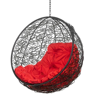 Подвесное кресло Bozollo Palla Nero (без стойки), садовая мебель
