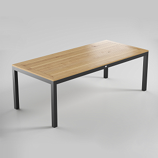 Стол Gardenini Premium Bella 220 Карбон, садовая мебель