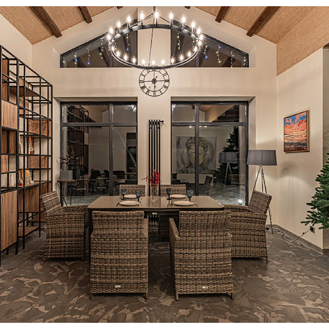 Обеденный комплект Lite Ludwig + Fiona серый 