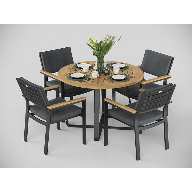 Стол Gardenini Premium Primavera Карбон 