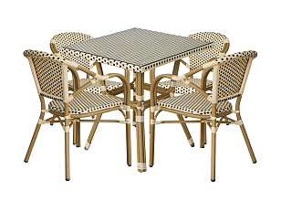 Стол 4SIS Кабри, цвет бежево-коричневый, садовая мебель