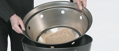 Этот гриль имеет двойные стенки