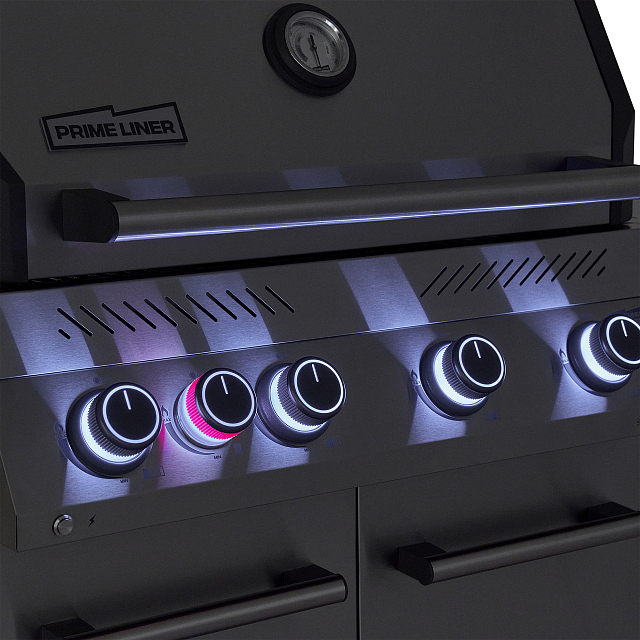 газовый гриль primeliner s class 4b deluxe стальной