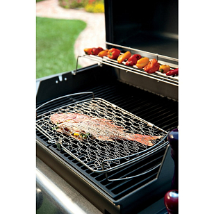 Сетка для жарки рыбы Weber, большая для приготовления пищи Сетка для жарки рыбы Weber, большая для сада