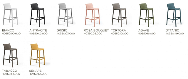Стул барный Nardi Trill Stool Цвет: агава 
