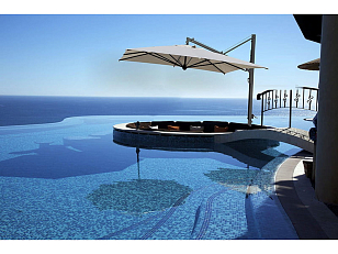 Зонт Scolaro профессиональный Galileo Maxi Dark, садовая мебель