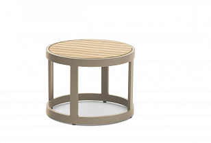 Набор из двух табуретов и столика Brafritid Tumba бежевый, садовая мебель