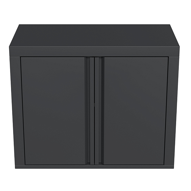 Шкаф настенный c распашными дверями Черный